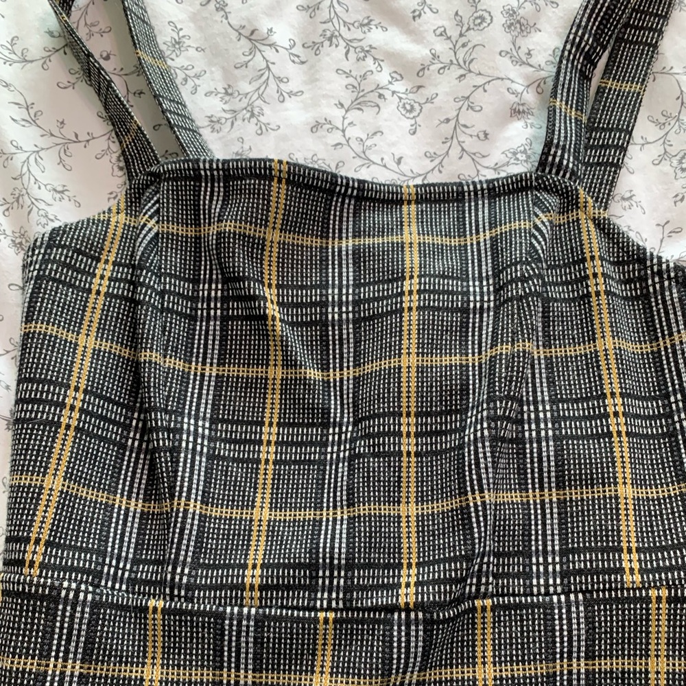 Gingham mini dress